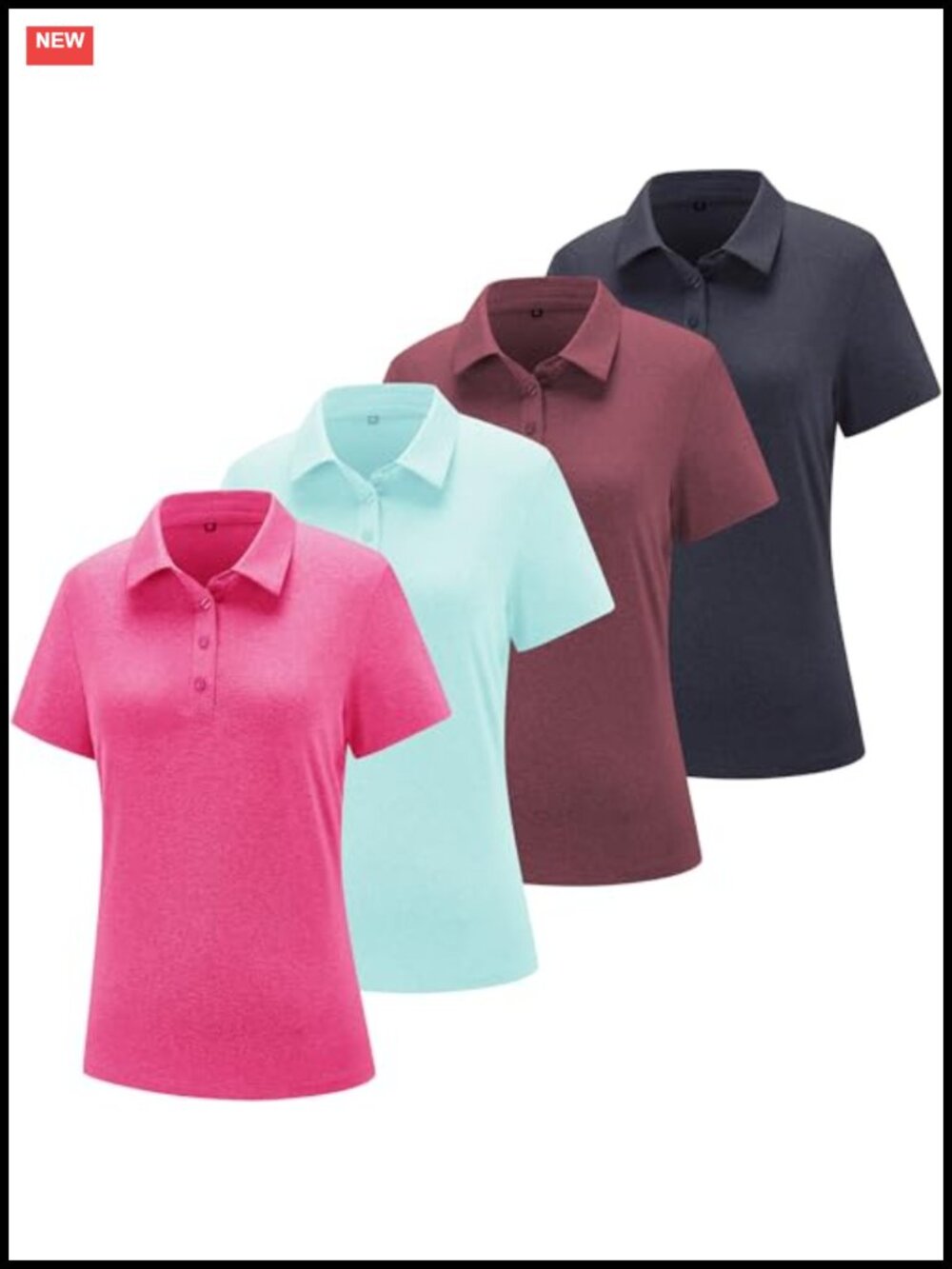 Women's Golf Polo Shirts Short Sleeve Quick-Dry Activewear